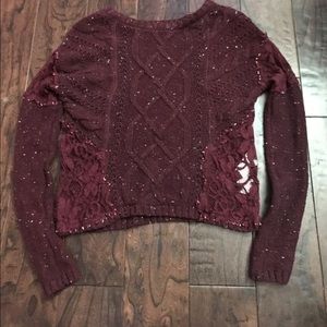 Hollister cropped sweater